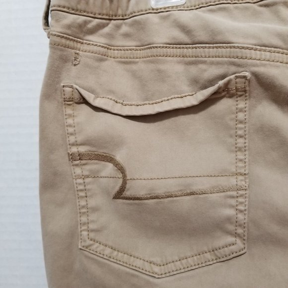 American Eagle pants 16 Jegging twill solid basic work super stretch skinny - Picture 9 of 15